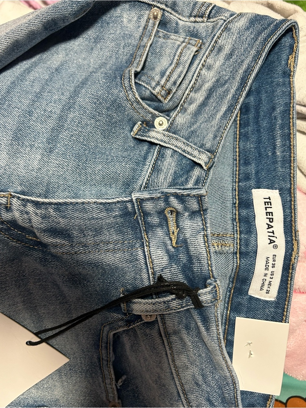 Embroidered Butterfly Boot-Cut Jeans - Picture 3 of 4